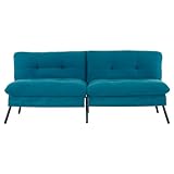 Sepnine Moderner Sofa,Schlafcouch Metallbeinen,mit Verstellbarer Rückenlehne,Couch Bettsofa,Geeignet für Wohnlandschaft,Wohnzimmer,Heimkino,Tragfähigkeit 136kg, 8080