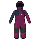 Killtec Kinder Skioverall 38469-450 wasserdicht 10.000 mm Wassersäule - orchideee/dunkelnavy - Größe 128