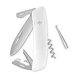 swiza ALLMATT Taschenmesser Standard D03, 11 Funktionen, weiß