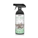 Pipi-Weg Katze – Biologischer Geruchsentferner & Fleckenentferner Spray - 750 ml – gegen Katzenurin, Kot & Erbrochenes – porentiefe Reinigung im Haushalt & Tierbereich – für Katzentoiletten