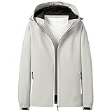 Jacke und mit Taschen, leuchtende Herren-Kapuzenjacke, Reißverschluss, winddicht, Winter, Flug, Outdoor, Mäntel, Jacken, schmaler Wintermantel für Herren, weiß, XXXXL