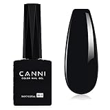 CANNI UV Negellack Natur Schwarz Gellack Gel UV Nail Art Klassischer und All MatchStil Soak Off Gelnagellack für UV Lampe