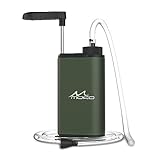 MoKo Wasserfilter Outdoor, Tragbarer Camping Wasser Filter Personal Filter Tischwasserfilter mit Starterpaket Kartuschen für Trinkwasser Wandern Reise Outdoorsport - Schwarz