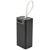 Xptieeck 21 x 18650 Akkuhülle, schweißfrei, Powerbank-Hülle, PD mit Licht, 18650 Akku-Ladebox, abnehmbar, tragbar, DIY-Schale