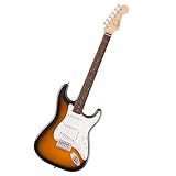 Squier by Fender Debut Collection™ Stratocaster® Electric Guitar, Laurel Fingerboard, White Pickguard, 2-Colour Sunburst