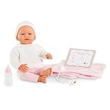 Corolle Mon Grand Poupon - Babypuppe 42 cm, realistische Weichkörper-Puppe mit Vanilleduft & Schlafaugen – ab 3 Jahren – lebensechte Spielpuppe für Rollenspiele, Puppenzubehör & Geschenk Mädchen