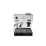 Lelit Anita Kaffeemaschine - Mit Milchaufschäumer, Mahlwerk und PID-Temperaturregelung - Silber