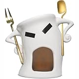 Hot Ceramic Chocolate Chafing Dish Cup With Fork Candle Pot Melting Mug Mini For Small Hot Cup Lovers Pot For Fondue Parties Cup Sweet Kit Pot For Tealight Cute Taza Kit With Fondue S
