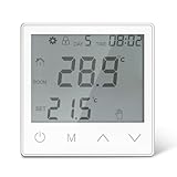 Fußbodenheizung Thermostat, 16A Smart Digital Raumthermostat, Heizungs Thermostat Klima Temperatursteuerungsschalter, Mechanisch Thermostat Unterputz für Elektrische Fußbodenheizung (Weiß)