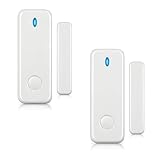 Kabelloser Türfenster-Sensor, Lücken-Detektor für Hausalarm funktioniert mit Alarmsystemen (2 PCS)