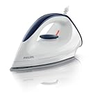 Philips GC160/02 Trocken-Bügeleisen mit DynaGlide-Bügelsohle, 1200 Watt, weiß/blau