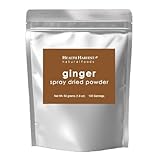 Ingwer sprühgetrocknetes Pulver, 50 g, feine Textur, hohe Konzentration, 100 % wasserlöslich, vegane Lebensmittel, glutenfrei, gentechnikfrei, frei von Chemikalien
