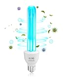 DoRight UV Lampe Desinfektion mit Ozon 15W E27 UVC 254nm Keimtötende Lampe Starke Sterilisation und Desinfektion AC220-240V Perfekt für Küche, Schlafzimmer, Wohnzimmer, Büro (1 Stück)