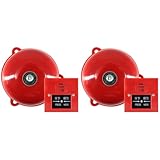 LYEAA 4-Zoll-Feueralarmglocke, manueller Rufpunkt, rücksetzbare Zugstation für und