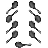 9 Stück Eisportionierer, nahtlos, 304 Edelstahl, Mini-Größe, rutschfester Griff für die Zubereitung von Tee, für den täglichen Gebrauch, Mini-Löffel aus Edelstahl