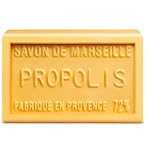bedrop Propolis Seife, Naturseife, Akne Seife unreine Haut Schuppenflechte Neurodermitis, feste Handseife Körperseife mit Honig, Sheabutter, Kokosöl, Olivenöl, 100g