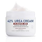 Urea Creme 42 prozent 150 Gramm, Harnstoffcreme, Urea Fußcreme, Handcreme für trockene, rissige, cracked Haut, 42% Urea Cream für Füße, Hände, Fersen, Ellenbogen, Nägel und Knie, Urea Fusscreme