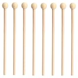 BZKSER Drumsticks - 8 pcs xylophon schlägel,Schlägel Holzschlägel Holz Marimba Schlägel Mallet Holzschlägel Drumsticks Glockenspiel Schlägel Percussion Sticks Instrumental Zubehör