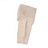 XINYUNZU Mädchen Leggings Warm Fleece Gefütterte Thermoleggings Thermohose Kinder Winterhose Einfarbig Fleecehose Winterleggings Strumpfhose Hosen für 1-15 Jahre Alt Angebot des Tages Beige XL