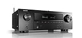 Denon AVR-X1600H 7.2-Kanal AV-Receiver, Hifi Verstärker, Alexa Kompatibel, 6 HDMI Eingänge, Bluetooth und WLAN, Musikstreaming, Dolby Atmos, AirPlay 2, HEOS Multiroom