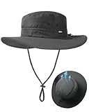 FURTALK Sonnenhut für Herren Damen Packable breiter Krempe...