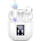 Kabellose In-Ear-Bluetooth-Kopfhörer mit HiFi-Stereo, tiefer Bass, 40-Stunden-Bluetooth-Ohrhörer, kabellose Ohrhörer mit 4 ENC-Geräuschunterdrückungs-Mikrofon, Mini-Ohrstöpsel IP7 wasserdicht