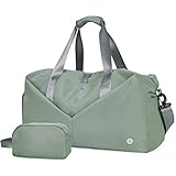 Ceneda Sporttaschen Klassische mit Schuhfach und Nassfach Tragbare Übernachtungs Wochenendtasche Reisetasche Yoga Tasche für Damen und Herren Gym Bag (Dunkelgrau)