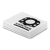 Kärcher Original Vliesfilterbeutel KFI 357: 4 Stück, 3-lagig, extrem reißfest und robust, passgenau Nass-/Trockensauger und Waschsauger, Artikelnummer: 2.863-314.0