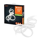 Ledvance LED Lichtschlauch für Innen und Außen, 5 Meter Länge, als Wohnraum- oder Gartenbeleuchtung, flexibel und biegsam, 29W, 1700 Lumen, Warmweiß (3000K), Schutzart IP65, NEON FLEX