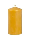 BeesWax World Bienenwachskerzen – Handgefertigte Stumpenkerzen aus 100% natürlichem Bienenwachs – Rauchfrei & lang brennend mit Baumwoll-Docht – 6 Größen – Geschenkidee & Deko – Made in EU (L)