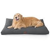 BEDSURE wasserdichte Hundebett Grosse Hunde waschbar - 119x74cm Hundematratze rutschfest, Outdoor Hundematte abnehmbare Außenabdeckung, weiche Hundekissen Grosse Hunde für Haustiere, Grau
