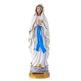 QIANLING 30 cm Jungfrau Maria Statue, Religiöses Geschenk Gesegnete Mutter Jungfrau Maria Figur, Harz Katholische Marienstatue für Religiöse Heimdekoration Innengebrauch