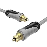 TNP Optisches Kabel 1m, Toslink Kabel, Digitales Audiokabel, Lichtleiterkabel, S/PDIF Kabel für Hi-Fi, Soundbar, TV, PS4, Xbox, Stereoanlage, Heimkino, Optisches Audiokabel, Optical Audio Cable