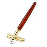 Cobee Holz Füllfederhalter, handgefertigter Holz Füllfederhalter, Vintage Luxus Stift, 0,7 mm, feine Spitze, Business Stift, glattes Schreiben für Journaling, Kalligraphie, Geschenkzubehör (A)