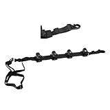 Ljmyy Schwerer Angelrutenhalter, sichere 6 Ruten, schnelle 20er-Jahre-Setups, abnehmbare Klemmen für Reisezubehör