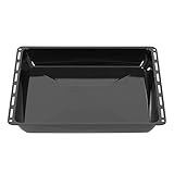 ICQN Backblech 422 x 370 x 45 mm, Emailliert Fettpfanne für Backofen und Herd, Passend für ELECTROLUX, AEG, IKEA, ZANUSSI, JUNO, ZOPPAS Kratzfest & Rostfrei, 42,2x37x4,5 cm