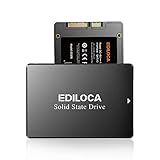 EDILOCA ES106 500 GB SSD SATA III 2,5 Zoll 3D NAND interne Festplatte, bis zu 550 MB/s Lesen, Upgrade PC oder Laptop Speicher (schwarz)