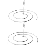 【2 Stück】 WAIKAS Edelstahl-Kleiderbügel, platzsparender multifunktionaler Spiral-Wäscheständer, mit Einer Gesamtlänge von 1.8 Metern, stark belastbar, Aufhänger für Bettlaken, Bettdecke (2-Pack)