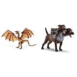 SCHLEICH 13989 Ungarischer Hornschwanz, ab 6 Jahren, Wizarding World - Spielfigur, 25,5 x 40 x 19,5 cm & 13990 Fluffy, ab 6 Jahren, Wizarding World - Spielfigur, 16,5 x 4,5 x 13 cm