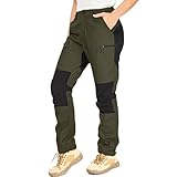 Yenwits Wanderhose Damen Outdoor Hosen Langlebig Robust Atmungsaktiv Trekkinghose Arbeitshose für Outdoor-Aktivitäten und Außenarbeiten（2093，Amy Grün,3XL）