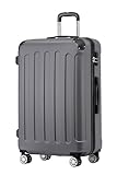 BEIBYE Hartschalen-Koffer Trolley Rollkoffer Reisekoffer Handgepäck 4 Rollen (M-L-XL-Set) (Dark Grey, XL)