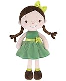 GAGAKU 40 cm Weiche Stoffpuppe, Schutzengelpuppen, Taufgeschenk für Baby Mädchen, Kuscheltier, Glücksbringer für Kinder von 3-5 Jahren (40 cm Wald-Mädchen)