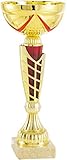 Art-Trophies AT81626 Sport-Trophäe, Gold/Rot, 23 cm