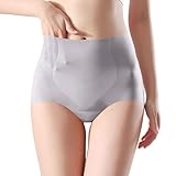 Damenhöschen, atmungsaktiv, weiche Höschen, Seidenprotein-Unterteil, Schritt, Hüfte, Yoga, dünne Unterwäsche, Damenunterwäsche, Bikini, Größe S, himmelblau, XXL