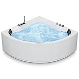 AQUADE Whirlpool Badewanne - Eckbadewanne 140x140 cm - Unikales Whirlpool-Erlebnis nach Ihren Wünschen - Wählen Sie Ihre perfekte Wanne oder Whirlpool -Ihre individuelle Wahl für Wellness zu Hause