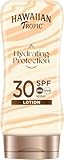 Hawaiian Tropic| Hydrating Protection Sonnenschutz mit LSF 30, UVA- und UVB-Schutz, 180 ml, 12 Stunden Feuchtigkeitsversorgung mit Kakao- und Sheabutter, wasserfest, vegan