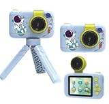 Kinder Kamera, GuKKK 2.4”Display Digitalkamera Kinder mit Stativ, Effekten, 1080P HD Anti-Drop Fotoapparat Kinder für Geburtstagsgeschenk Weihnachten Spielzeug (Blau)