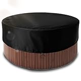 Runde Whirlpool-Abdeckung, UV-beständig, wasserdicht,SPA Abdeckungen,Swimmingpool Staubschutzabdeckung Wasserdicht und Staubdicht für Außenwannen und Thermalbäder (Φ200*30cm)