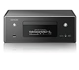 Denon RCD-N11DAB Kompaktanlage, HiFi Verstärker, CD-Player, Internetradio, Musikstreaming, HEOS Multiroom, Bluetooth und WLAN, AirPlay 2, Alexa Kompatibel, 2 Optische TV-Eingänge, DAB+ Radio, Schwarz