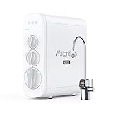 Waterdrop G3P600 Umkehrosmoseanlage, 600 GPD, 8000 Liters, Entkalkungsanlage RO System unter der Spüle, Reduziert TDS, 2:1 Rein zum Abfluss, Intelligenter LED-Wasserhahn